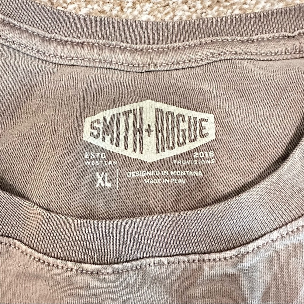 4/$20 Smith Rogue Men’s X-Large Green Brown Basic Tee 0031 - Picture 4 of 7